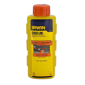 Irwin Strait-Line 8 oz Permanent Fluorescent Orange Chalk