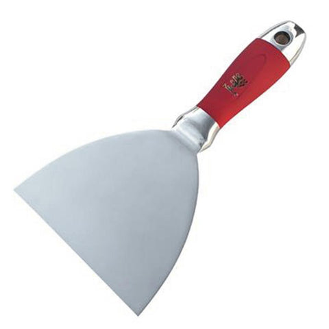 Stainless Steel Putty Knife - Soft-Grip Rubber Handle